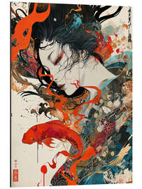 Magnettafel The Koi and the Anime Girl