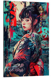 Magnettafel Japanese Dragon Girl