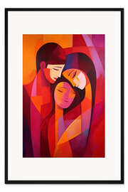 Gerahmter Kunstdruck Family Love