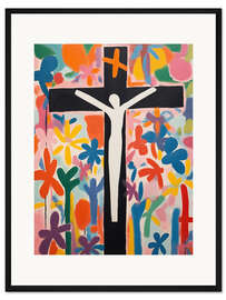 Gerahmter Kunstdruck Modernes Kruzifix