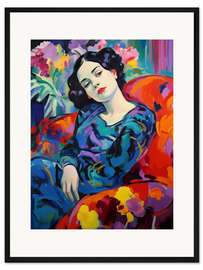 Gerahmter Kunstdruck Die Zuhörerin