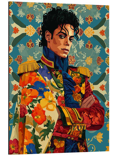 Aluminium print Michael Jackson Pop Art