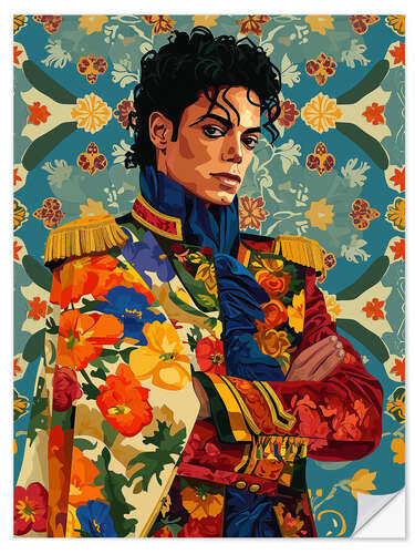 Naklejka na ścianę Michael Jackson Pop Art