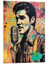 Acrylglasbild Elvis Presley Pop Art