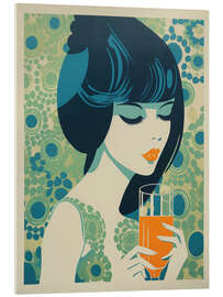 Acrylglasbild Orange Juice Girl