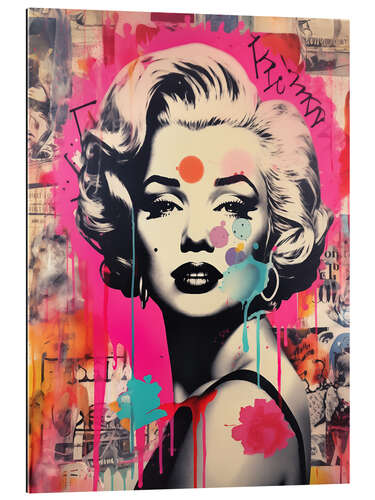 Galleritryk Marilyn Street Art Graffiti