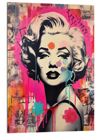 Gallery print Marilyn Street Art Graffiti