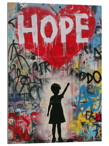 Galleriprint Hope - Banksy Style