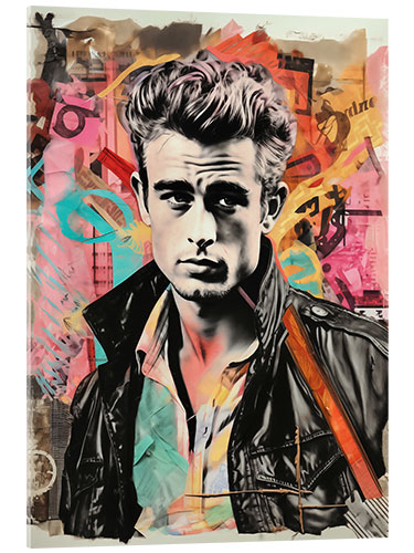 Akrylbilde James Dean Pop Art Icon