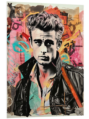 Stampa su PVC James Dean Pop Art Icon