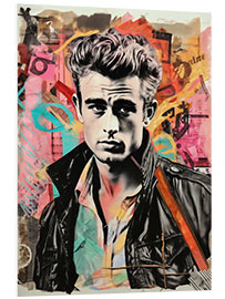 Tableau en PVC James Dean Pop Art Icon