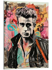 Magnettafel James Dean Pop Art Ikone