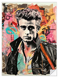 Wall sticker James Dean Pop Art Icon