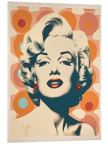 Acrylic print Marilyn Monroe Retro Portrait