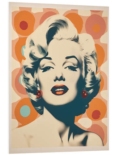 PVC-tavla Marilyn Monroe Retro Portrait