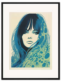 Gerahmter Kunstdruck Blue and Green Beauty