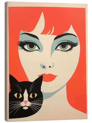 Canvas print Retro Lounge Cat