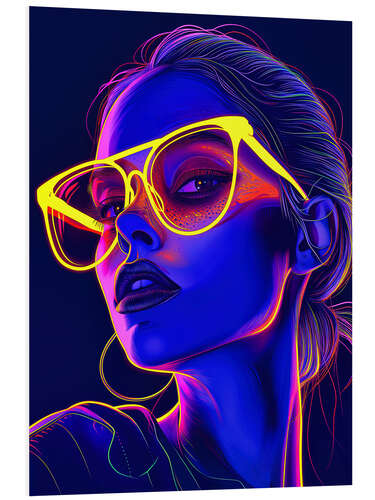 PVC print Neon Girl