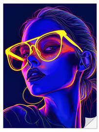 Wall sticker Neon Girl