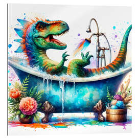 Gallery print Fantasy dinosaur in the bathtub II