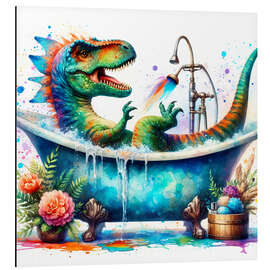 Magnettafel Fantasy Dino in der Badewanne II