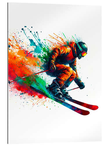 Gallery Print Skifahrer in Aquarell