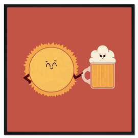 Gerahmter Kunstdruck Beer Cloud