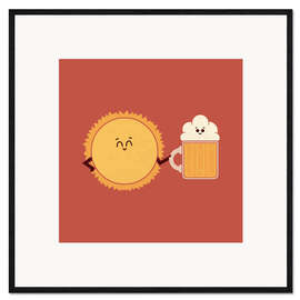 Framed art print Beer Cloud