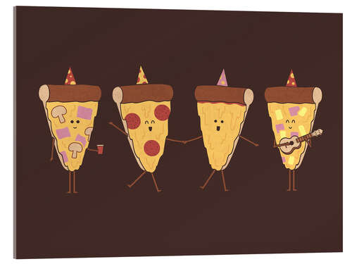 Acrylic print Pizza Party