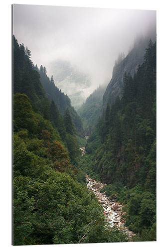 Gallery Print Hängende Wolken im Urbachtal, Innertkirchen, Schweiz