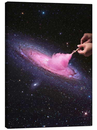 Canvas print Cosmic Cotton Candy