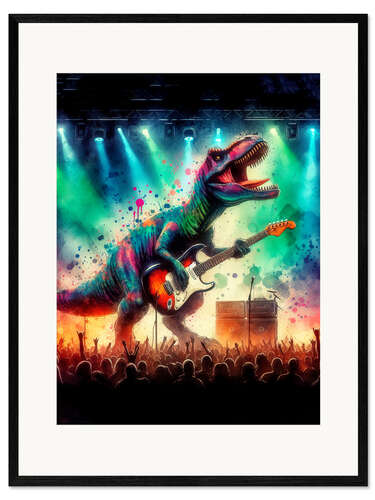 Plakat artystyczny premium w ramie Prehistoric Rock