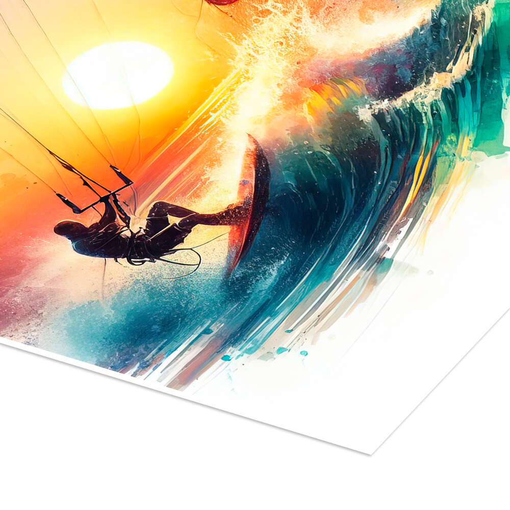 SUNSHINE - store Sustainable Kitesurfing Fine Art (Giclee) Print (Unframed & Unmounted)