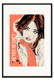 Gerahmter Kunstdruck Never Regret