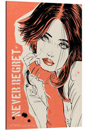 Magnettafel Never Regret