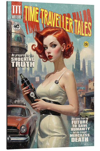 Aluminium print Time Traveller Tales