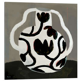 Stampa su plexi-alluminio Black arlequin vase