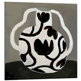 Magnettafel Schwarze Arlequin-Vase