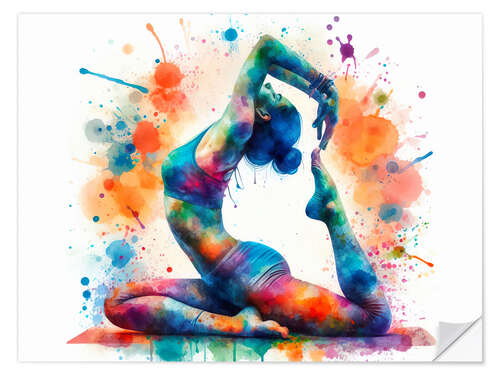 Wall sticker Yoga Exercise V