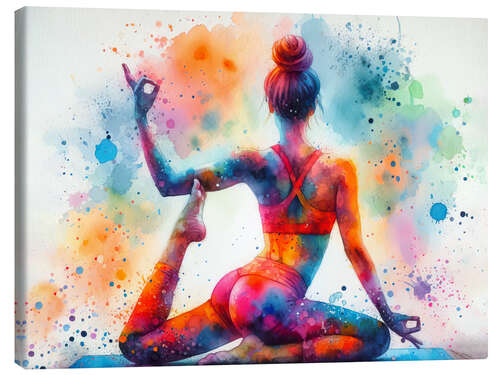 Canvas print Yoga Exercise