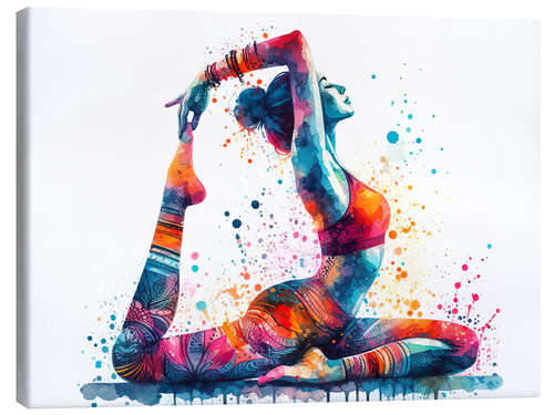 Canvas print Yoga Exercise II