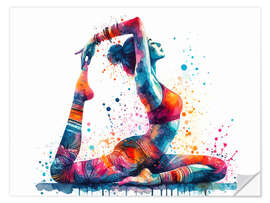 Wall sticker Yoga Exercise II