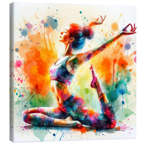 Canvas print Yoga Exercise I