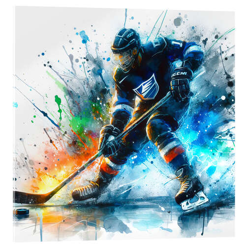 Acrylic print Ice Hockey Players in Action