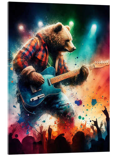 Acrylglas print Bear in Concert