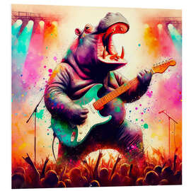 Foam board print Hippopotamus in Concert