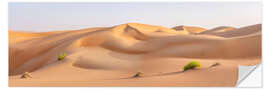 Naklejka na ścianę Dune landscape in the Rub al Chali desert, Abu Dhabi