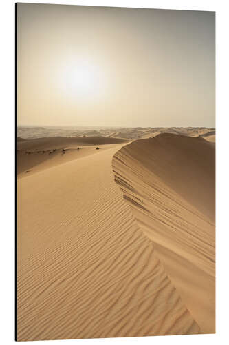 Alumiinitaulu Sunset in Rub al Chali desert, Abu Dhabi