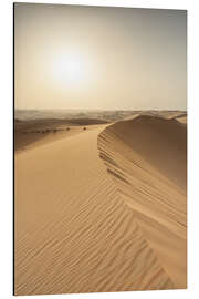 Tableau en aluminium Sunset in Rub al Chali desert, Abu Dhabi