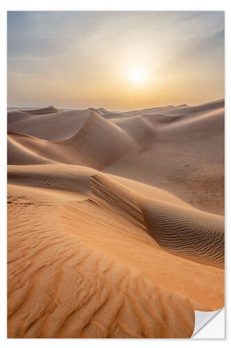 Wall sticker Dunes in the Rub al Chali Desert, Abu Dhabi